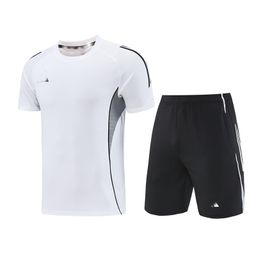 thumbnail for 2425 Summer Round Neck Fashion Fitness Running Basketball Football Sportswear Short Sleeve Competition Training Team Clothes suit