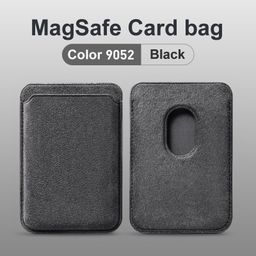 thumbnail for Wholesale Suitable for Alcantara Apple Mag Safe Card Holder Magnet Mobile Phone Back Sticker Card Holder