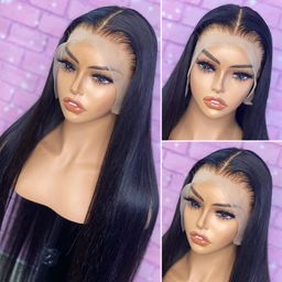 thumbnail for 13x4 encaje recto frontal pelucas de cabello humano xuchang frente encaje real cabello humano