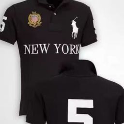 thumbnail for Summer Men's Cross-Border Polo Shirt Lapel Embroidered Malaysian City Style Casual Large Size Top T-Shirt Polo Short Sleeves