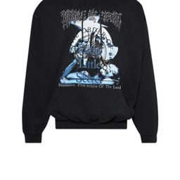 thumbnail for Cross-border autumn and winter vtm loose leisure letter printing men's and women's collection of high street hooded sweater coat a wholesale