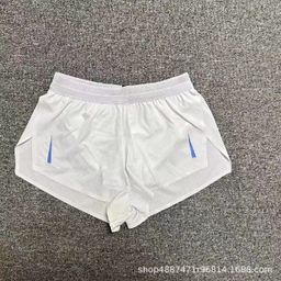 thumbnail for Shorts de corrida de maratona colados profissionais, fitness esportivo, pista e campo de secagem rápida, forro de treinamento esportivo respirável de três pontos