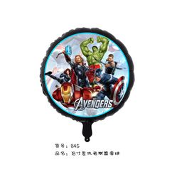thumbnail for Cross-border New Marvel Avengers Spiderman Captain America Cartoon Aluminum Film Balloon Children&#039;s Birthday Decoration