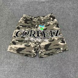 thumbnail for Cross-border European and American fashion brand S&Y letter embroidery velvet hooded sweatshirt men's and women's high street trousers shorts casual suit