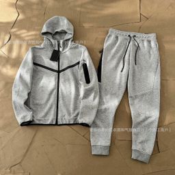 thumbnail for Spring Fall 2024 Casual Sports Cotton Air Layer Hooded Zip Cardigan Men's Jacket 490 Coat