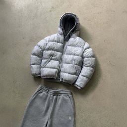 thumbnail for In 2025, Europe and the United States will wholesale a cross-border street hip-hop letter embroidered warm cotton suit for men and women