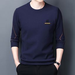 thumbnail for Double-Sided Thermal T-Shirt for Men, Spring and Autumn Warm Men&#039s Crew Neck Pullover Long-Sleeve Sweatshirt, Thickened and Warm