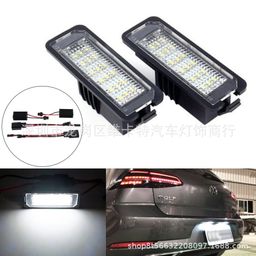 thumbnail for Luz de placa LED transfronteiriça adequada para VW GOLF4 5 6 7 Polo Passat Scirocco Volkswagen
