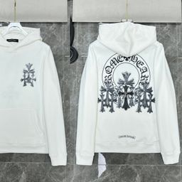 thumbnail for 25 New CH Cross Crow Graffiti Terry Cotton High Quality Hooded Sweatshirt Cardigan Jacket