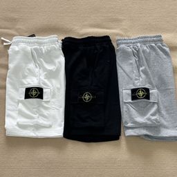 thumbnail for Cross-border STONE Stone Summer New Embroidered Badge Side Pocket Shorts Sports Shorts Loose Hair 1