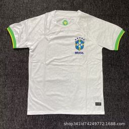 thumbnail for Camisa de Futebol da Copa do Mundo 2022 Brasil, Camisa Co-branded Itália, 125º Aniversário, Camisa de Manga Curta