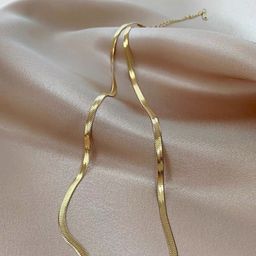 thumbnail for All-body titanium steel European and American style flat snake chain necklace, hand and foot chain NS cool style fashionable cross-border bestseller factory price
