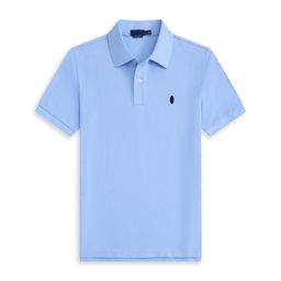 thumbnail for Cross-border men's lapel half-sleeved t-shirt solid color cotton plus size loose foreign trade collar short-sleeved t-shirt