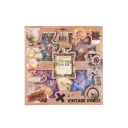 thumbnail for Wheat youth new 100 retro trend stickers suit transparent PET waterproof traceless hand account diy decoration