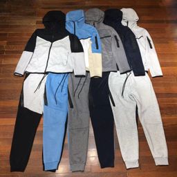 thumbnail for 2024 Casual Sports Hooded Men's Side Zipper Set 490 and 163