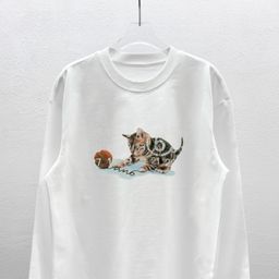 thumbnail for Xiaohongshu Celebrity Style 300g Pure Cotton Long-Sleeve Base T-Shirt Men's Pure Cotton Long-Sleeve T-Shirt