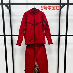 thumbnail for 25 Spring and Autumn Casual Sports Laminated TECH FIECE Technology Zipper Set Jacket Sweatpants 950+496