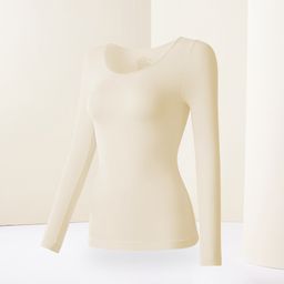 thumbnail for Hyaluronic Acid Ultra-Thin Skin-Beautifying Clothing High-Elastic Base Set Warm Long-Sleeved Pants Heating Mask Autumn Clothes and Long Pants for Women