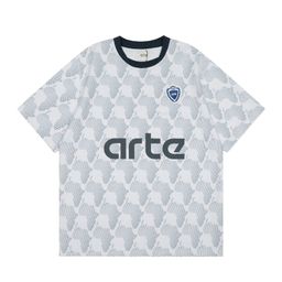 thumbnail for Cross-border foreign trade ARTE new letter print round neck short sleeve T-shirt Autumn and winter trend loose men's and women's casual tops