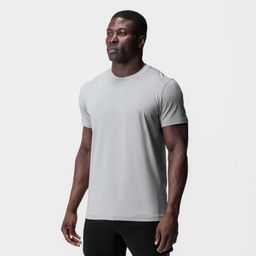 thumbnail for LO Cross-border Summer European & American slim-fit sports fitness short-sleeve men's ice-feeling cotton polyester stretch moisture-wicking crew neck T-shirt