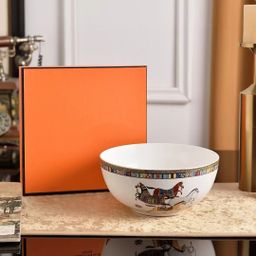 thumbnail for European-style bone china large soup bowl upscale hotel ramen bowl luxury restaurant with cross-border ceramic tableware manufacturers wholesale