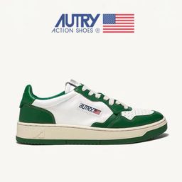 thumbnail for AUTRY ~ Genuine Leather White Shoes Women&#039s Color Matching Casual Board Shoes Men&#039s ins Fashion All-match Trendy Women&#039s Shoes Lace-up Sports Style