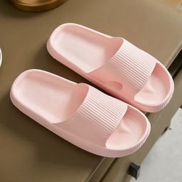 thumbnail for Women's Slip-on Slippers for Summer Outer Wear Thick-soled EVA Indoor Home Bathroom Bathing Non-slip Silent Sandals for Men