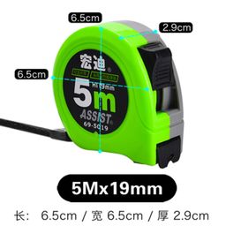 thumbnail for Fita métrica Hongdi genuína 69 modelos atacado 5 metros fita métrica de aço 3 metros 7,5 metros 10 metros régua de caixa régua de medição para marcenaria.