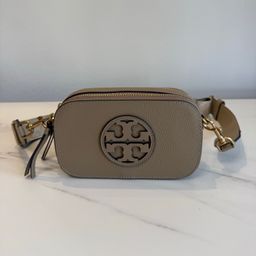 thumbnail for 2025 New TB Factory Wholesale European and American Casual Cowhide Camera Bag Trendy Fashion Double Zipper Crossbody Women Bag