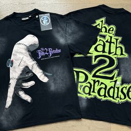 thumbnail for European and American Trendy Brand Hellstar Hell Star Washed Retro Round Neck Short-Sleeved T-Shirt Hot Diamond Men's and Women's Same Suit