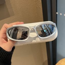 thumbnail for Technology Douyin with the same no-makeup glasses, retro ins, cat's eye, women's net, European and American women's sunglasses, red wind Y2K sunglasses