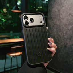 thumbnail for New Aluminum Alloy Apple/Black Suitcase-Style Full-Cover Phone Case Suitable for iPhone 17/16/15/14 Metal