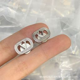 thumbnail for Huajia New European and American Style Trendy All-match Diamond Earrings Light Luxury Fashion Commuter Earrings for Women