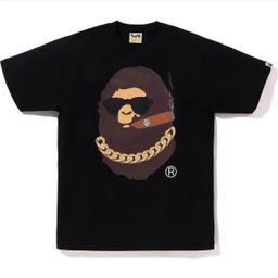 thumbnail for Trendy brand BAP classic shark short-sleeved big ape man camouflage cartoon print T-shirt male couple female half-sleeved short-sleeved T-shirt