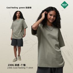 thumbnail for 2026 spring and summer new 230G cool and quick-drying sports style men's short-sleeved T-shirt loose cool narrow needle high-quality T-shirt
