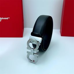 thumbnail for Fila Belt for Men, Figure-Eight Buckle, Men's Genuine Leather Smooth Buckle, Business Pants Belt, High-End Durable Smooth Buckle