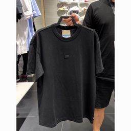 thumbnail for Novas camisas bordadas para homens e mulheres, primavera e verão esportes respiráveis em torno do pescoço mangas curtas soltas, frete grátis.