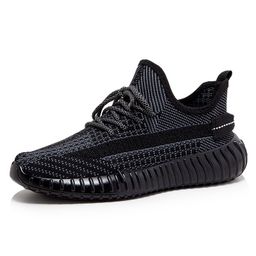 thumbnail for Plus size coconut shoes factory direct sales for men and women with the same autumn breathable men's basic versatile fly knit athleisure shoes