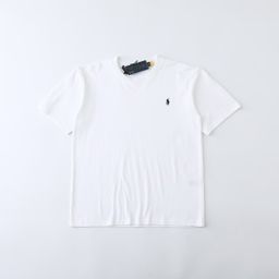 thumbnail for Scanable Qr Code Rl Embroidery Classic Popular Pony Design Pure Cotton Light Luxury Round Neck T-Shirt Outdoor Casual Stylish Short-Sleeve T-Shirt