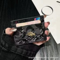 thumbnail for Manufacturer&#039s Spot Wholesale Kokoka Bag M//K Card Bag Has the Same Mobile Phone Case, Strap, Earphone Cover, 5 Cards, Trendy Brand Leather