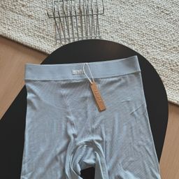 thumbnail for SKIMS Kardashian Boy Friend Europe and the United States 2025 Women's Spring Sports Threaded Shorts Slim Fit Spring and Summer New Style