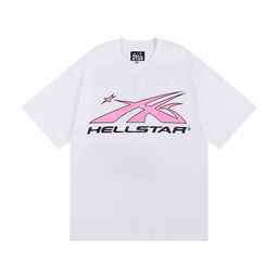 thumbnail for Cross-Border American Fashion Hellstar High Street American Street Hip-Hop Pure Cotton Versatile Casual Character Printed Short-Sleeved T-Shirt