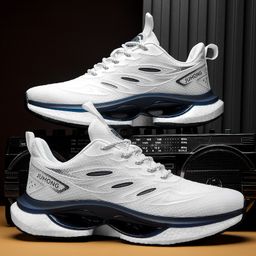 thumbnail for Cross-border explosions men's sports shoes Torre shoes flick popcorn bottom breathable mesh casual running shoes a generation of hair