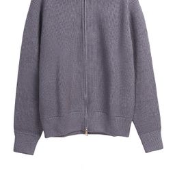 thumbnail for Margiela Style Autumn and Winter Fashion Thickened Sweater Zipper Lazy High Neck Loose Casual Fashion Brand Wool Jacket