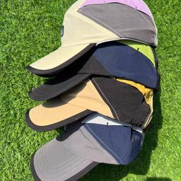 thumbnail for Boné de pico americano com bloqueio de cores para homens, viseira de sol impermeável de secagem rápida ao ar livre, boné de beisebol esportivo leve e respirável de verão para mulheres