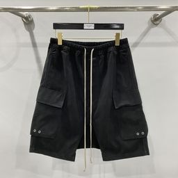 thumbnail for SUBHUMAN Men's European Anhe Style Classic Workwear Double Pocket Five-Point Harem Pants in Black