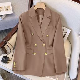 thumbnail for Spring 2026 new plus-size fashion temperament professional suit slimming top Korean version autumn suit jacket for women