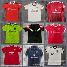 thumbnail for Premier League 2122 Manchester United completo 2324 Manchester United Ronaldo camisa Beckham 2526 Rashford uniforme de futebol