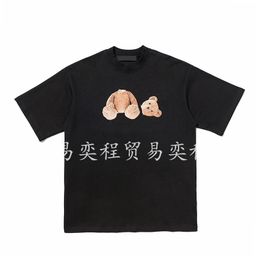 thumbnail for Cross-border Angel Guillotine Bear Logo Print Men's and Women's Loose Short Sleeve 2024 New Trendy T-Shirt TEE