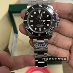 thumbnail for AliExpress Automático Black Water Ghost 3235 Green Water Ghost Gold Full Gold Submariner Relógio Mecânico Atacado